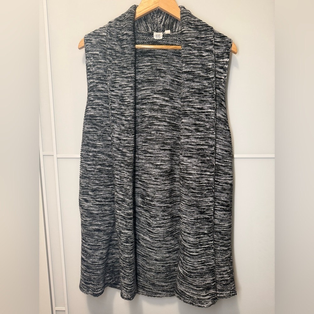 GAP Knit Sleeveless Long Vest